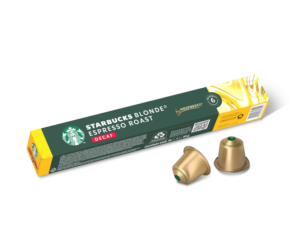 Kavos kapsulės Starbucks Nespresso Blonde, BE KOFEINO, 10 vnt. Starbucks